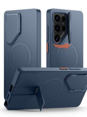 Samsung Galaxy S25 Ultra Phone Case, Magnetic Protective Cover with Camera Cover